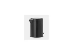 Balde de Lixo com Pedal Brabantia Newicon 5L Preto Fosco Anti-Odor Higiênico