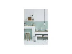 Balde de lixo com pedal 5L NewIcon Branco Brabantia