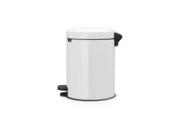 Balde de lixo com pedal 5L NewIcon Branco Brabantia