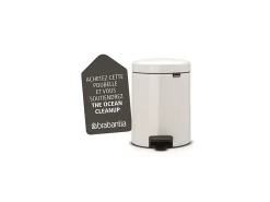 Balde de lixo com pedal 5L NewIcon Branco Brabantia