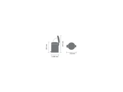 Balde de lixo com pedal 5L NewIcon Branco Brabantia
