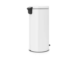 Balde de lixo com pedal Newicon 30L Branco Brabantia - Fecho Suave e Anti Odor