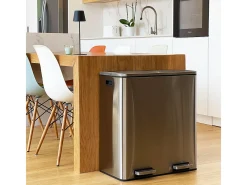 Balde de lixo de cozinha para reciclagem 60L MAJOR