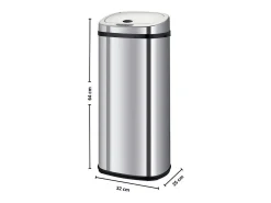Balde de lixo de cozinha automático 42L LARGO