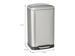Balde de lixo de cozinha com pedal 40L GREENWICH