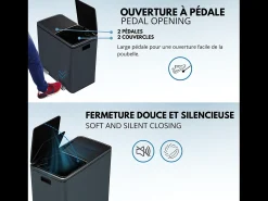 Balde de lixo de cozinha para reciclagem 60L MAJOR
