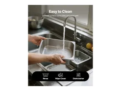 Balde Gastronorm SucceBuy GN 1/2, Recipiente de Restauração de Aço Inoxidável 6PCs 6 L, Balde Inox Alimentar Profundidade 9,9 cm, Antiaderente