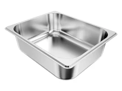 Balde Gastronorm SucceBuy GN 1/2, Recipiente de Restauração de Aço Inoxidável 6PCs 6 L, Balde Inox Alimentar Profundidade 9,9 cm, Antiaderente