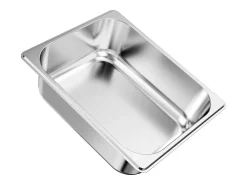 Balde Gastronorm SucceBuy GN 1/2, Recipiente de Restauração de Aço Inoxidável 6PCs 6 L, Balde Inox Alimentar Profundidade 9,9 cm, Antiaderente
