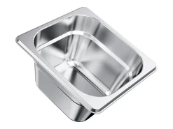 Balde Gastronorm SucceBuy GN 1/6, Recipiente de Restauração de Aço Inoxidável 6PCs 1,7 L, Balde Inox Alimentar Profundidade 10 cm, Antiaderente