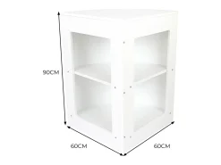 Balção Comercial de Canto CM60 – Branco