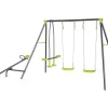 Baloiço metálico para parques infantis "Basile" - 4 aparelhos - Verde