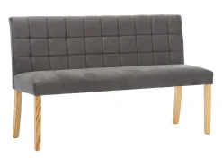 Banco 140 cm veludo cinzento