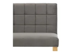 Banco 140 cm veludo cinzento