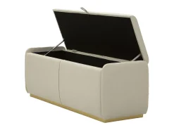 Banco com Arrumação VKH766, Bege, 130x45x45 cm, Kendra Home
