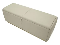 Banco com Arrumação VKH766, Bege, 130x45x45 cm, Kendra Home