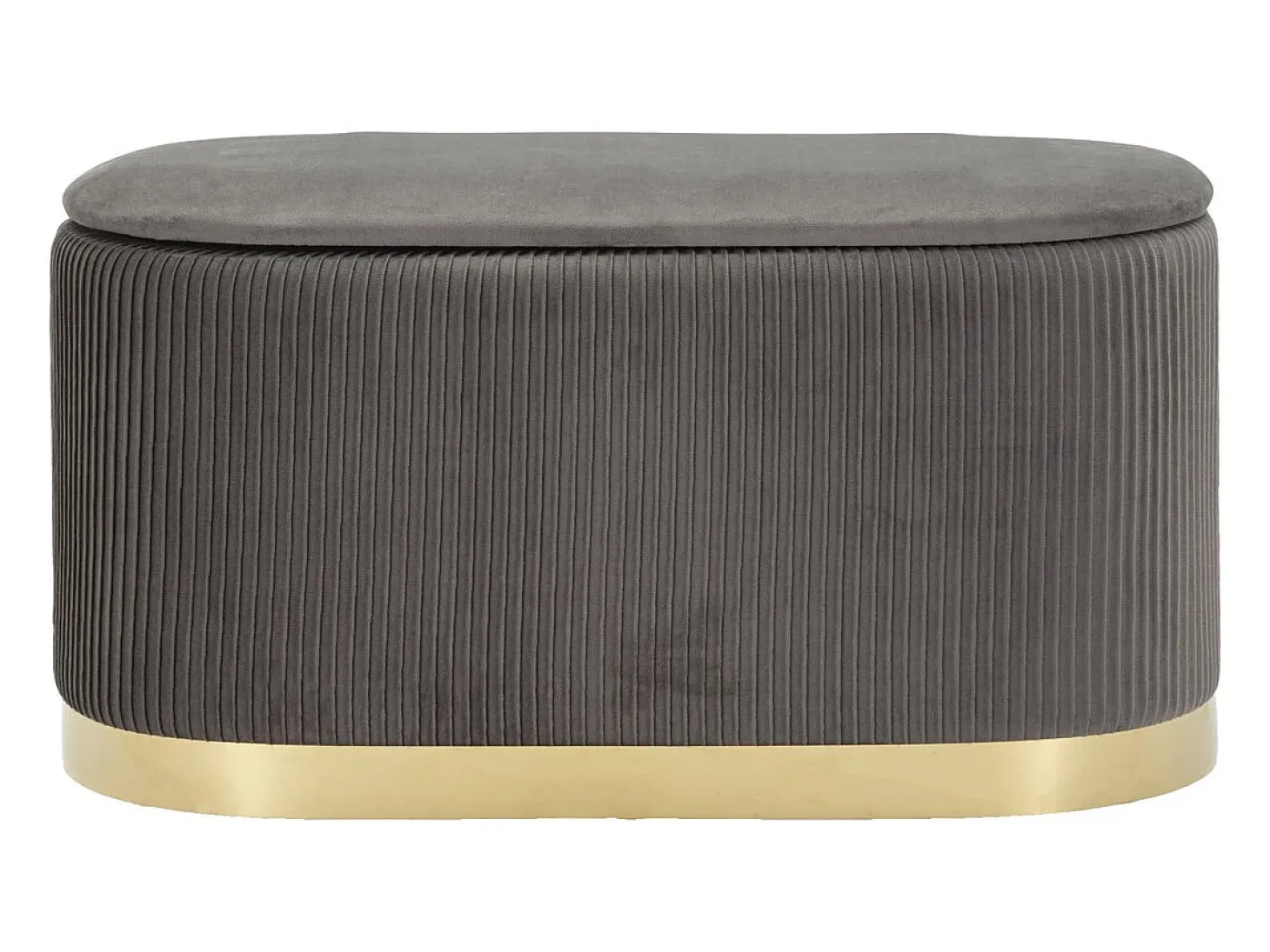 Banco com Arrumação VKH875, Cinzento, 80x37x42 cm, Kendra Home