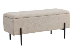 Banco com Arrumação Watford, Bege, 36,5x95x43 cm, Kendra Home