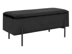 Banco com Arrumação Watford, Preto, 36,5x95x43 cm, Kendra Home