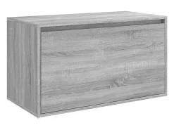 Banco corredor 80x40x45 cm derivados de madeira cinzento sonoma