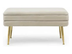 Banco de arrumação bege 80x38x42 cm - PAVLINA