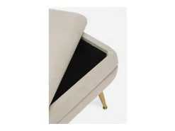Banco de arrumação bege 80x38x42 cm - PAVLINA