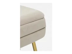 Banco de arrumação bege 80x38x42 cm - PAVLINA