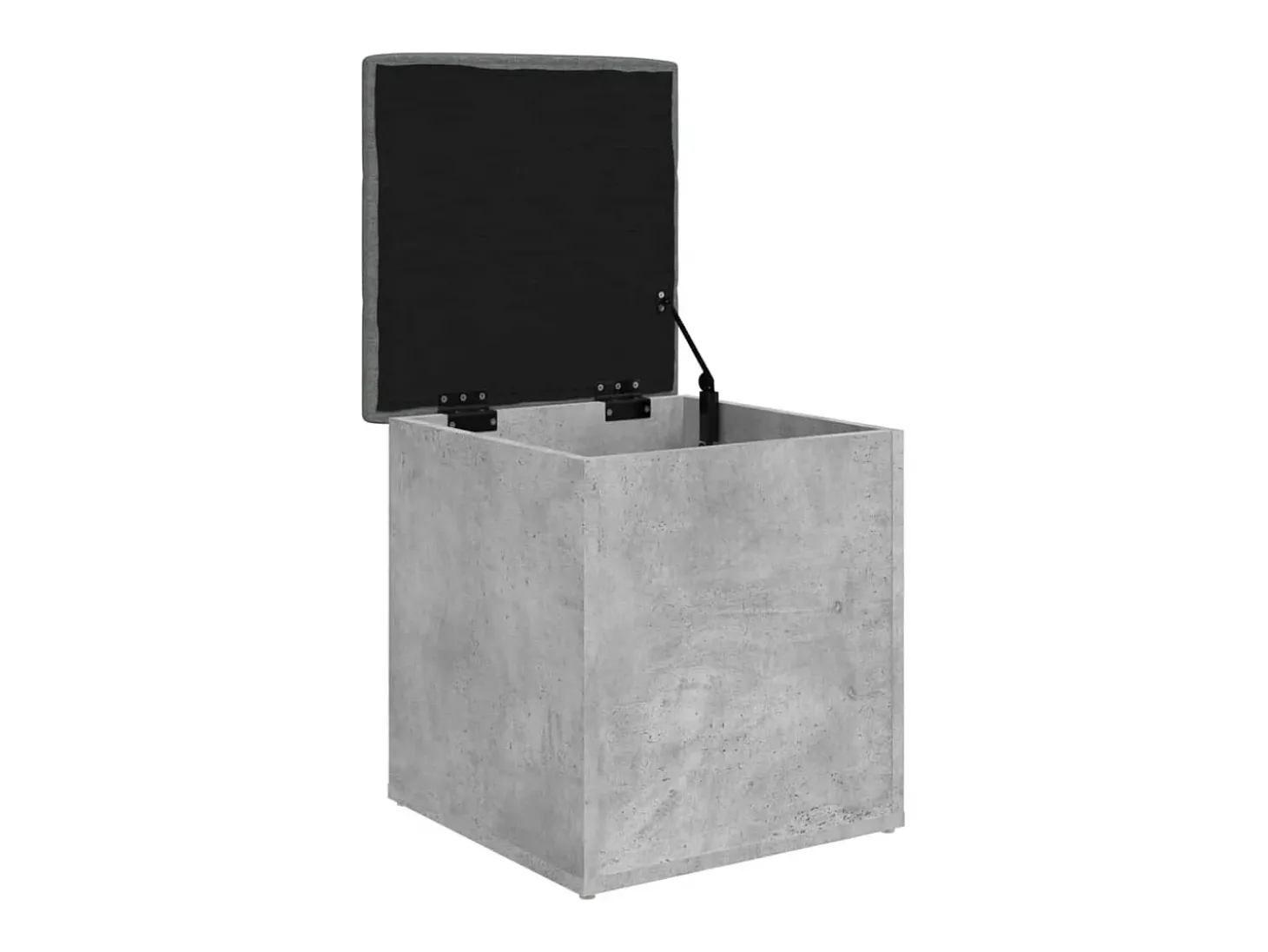 Banco de arrumação 42x42x45cm derivados madeira cinzento sonoma