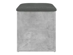 Banco de arrumação 42x42x45cm derivados madeira cinzento sonoma