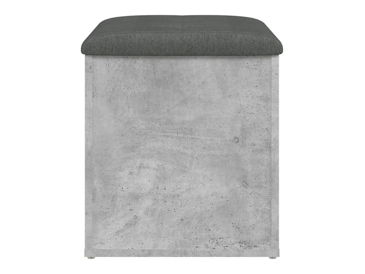 Banco de arrumação 42x42x45cm derivados madeira cinzento sonoma