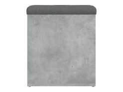 Banco de arrumação 42x42x45cm derivados madeira cinzento sonoma