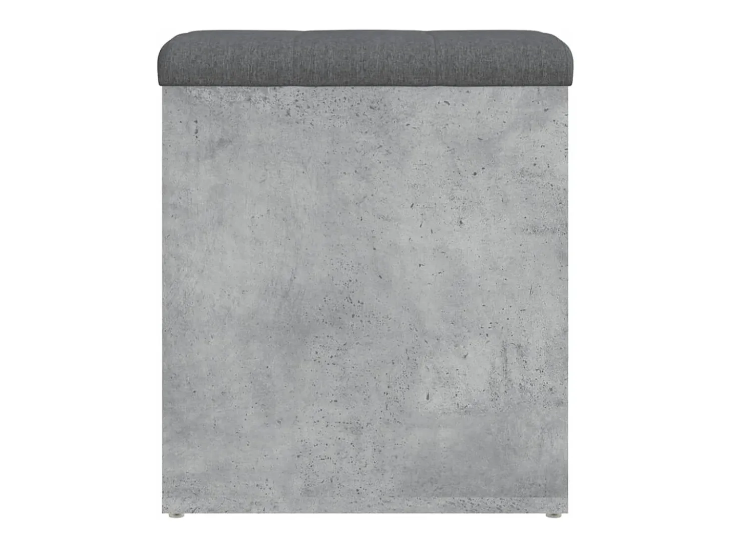 Banco de arrumação 42x42x45cm derivados madeira cinzento sonoma