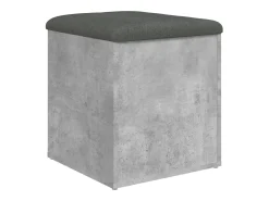 Banco de arrumação 42x42x45cm derivados madeira cinzento sonoma