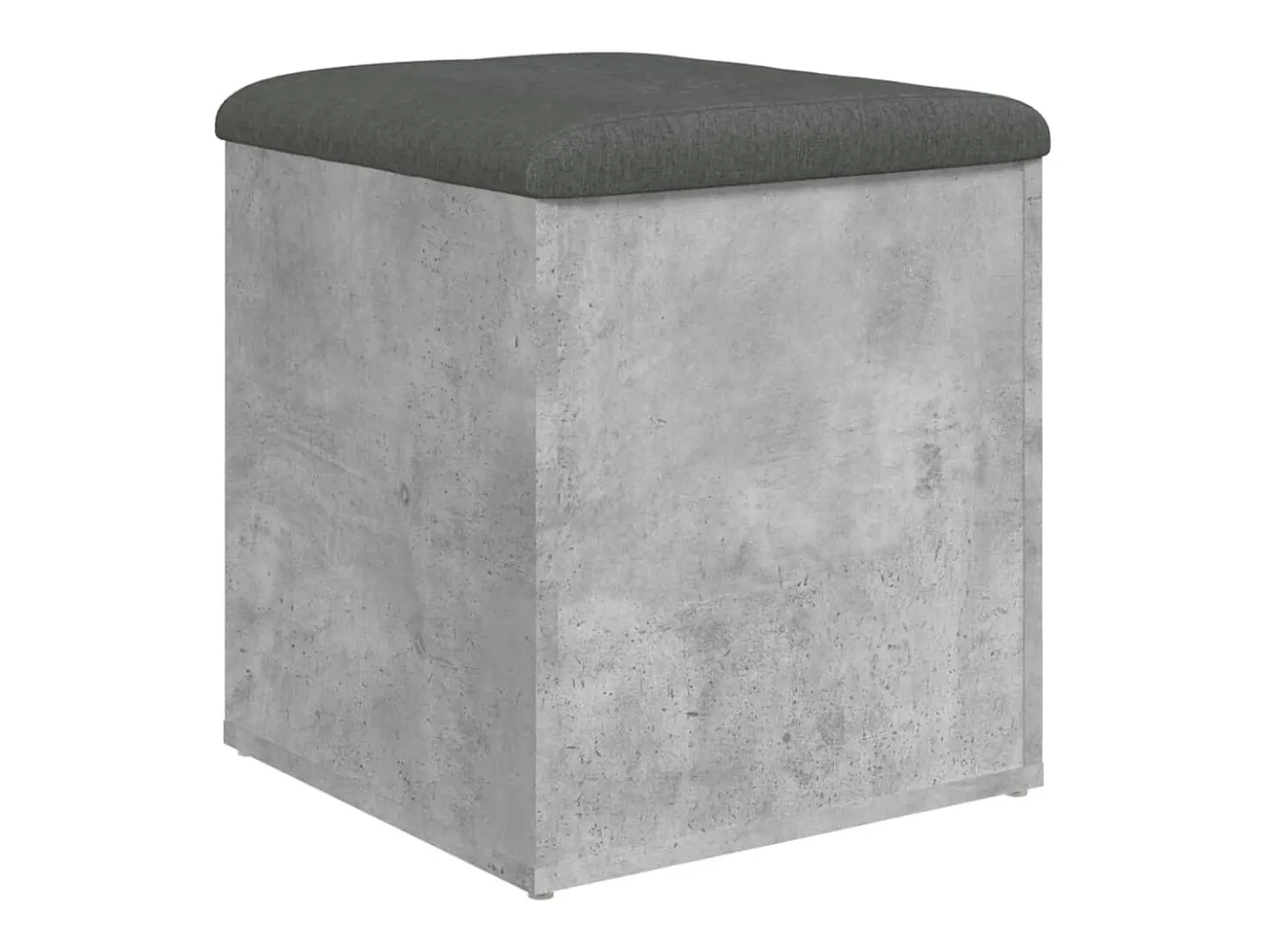Banco de arrumação 42x42x45cm derivados madeira cinzento sonoma