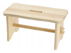 Banco de cozinha de madeira KADAX, banco, cadeira, plataforma sólida de 39 cm, Ryczka