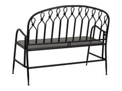Banco de metal preto para casa