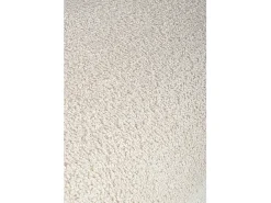 Banco em tecido com efeito bouclé natural e pernas em madeira de borracha - DAYLA