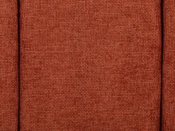 Banco em tecido texturizado de cor terracotta - NUBELO