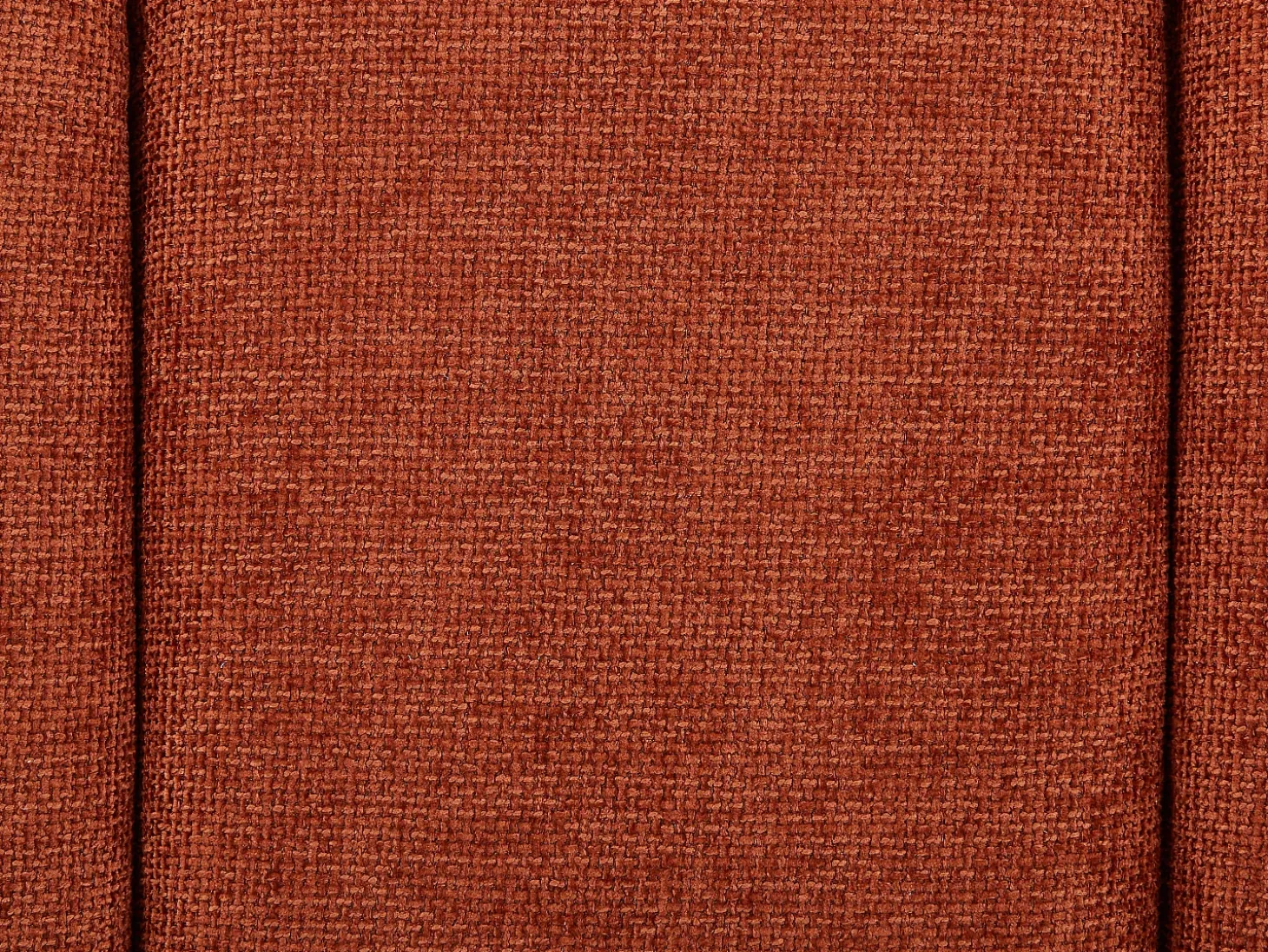 Banco em tecido texturizado de cor terracotta - NUBELO