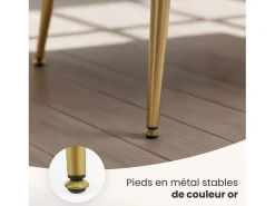 Banco estofado em veludo capitonê 80 cm MADRID Bege