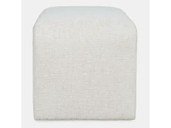 Banco estofado 53,5x48x45,5 cm bege Leith LET69N