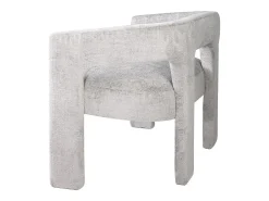 Banco estofado 124,5x75x56 cm prata Leith LET71BG