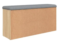 Banco sapateira 102x32x50 cm derivados madeira carvalho sonoma