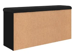 Banco sapateira 102x32x50 cm derivados de madeira preto