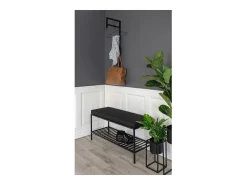 Banco Vita, Preto, 36x100x48,5 cm, Kendra Home
