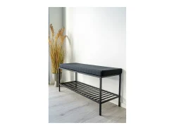 Banco Vita, Preto, 36x100x48,5 cm, Kendra Home