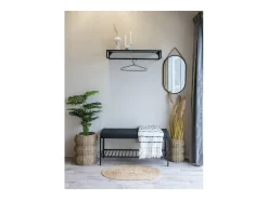 Banco Vita, Preto, 36x100x48,5 cm, Kendra Home
