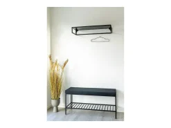 Banco Vita, Preto, 36x100x48,5 cm, Kendra Home