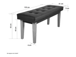 Banco 103x41x47 cm castanho