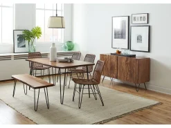 Banco 122x46x41 cm castanho Avola av1781-48kd